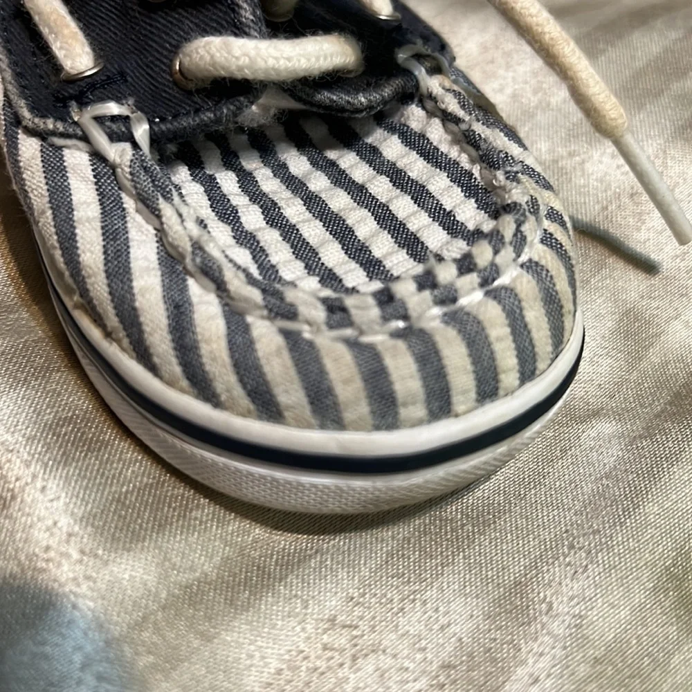 Sperry Kids Top Sider Striped Shoes - Size 4m